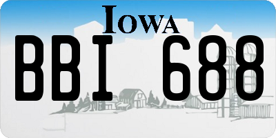 IA license plate BBI688