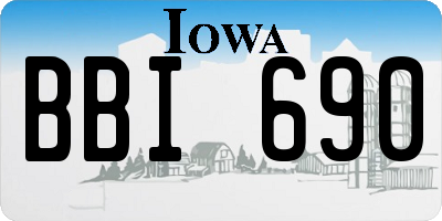 IA license plate BBI690