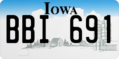 IA license plate BBI691