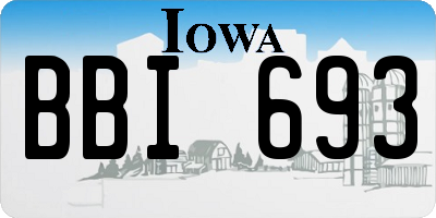 IA license plate BBI693