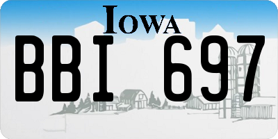 IA license plate BBI697
