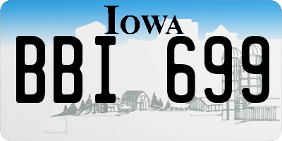 IA license plate BBI699