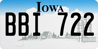 IA license plate BBI722