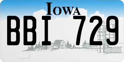 IA license plate BBI729