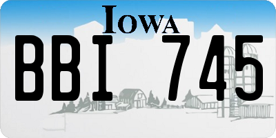 IA license plate BBI745