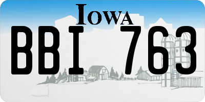 IA license plate BBI763