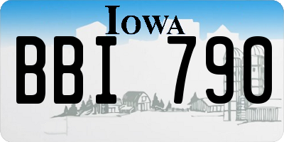 IA license plate BBI790
