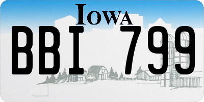 IA license plate BBI799