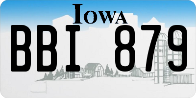IA license plate BBI879