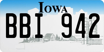 IA license plate BBI942