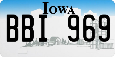 IA license plate BBI969