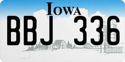IA license plate BBJ336