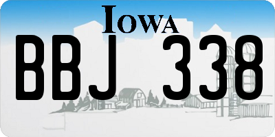 IA license plate BBJ338