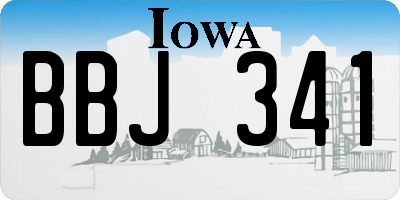 IA license plate BBJ341