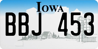 IA license plate BBJ453