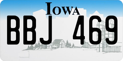 IA license plate BBJ469
