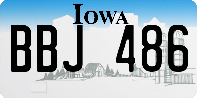 IA license plate BBJ486