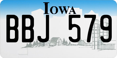 IA license plate BBJ579