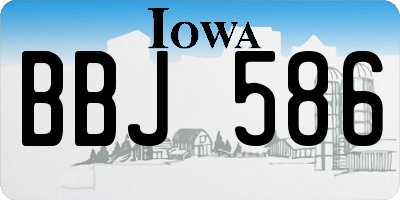 IA license plate BBJ586