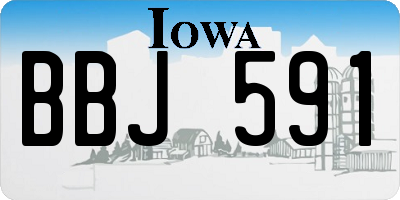 IA license plate BBJ591