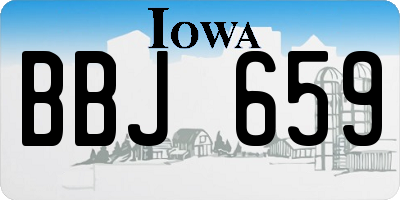 IA license plate BBJ659