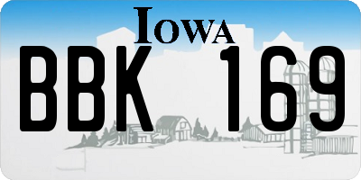 IA license plate BBK169