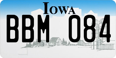 IA license plate BBM084