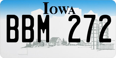 IA license plate BBM272