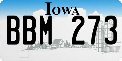 IA license plate BBM273