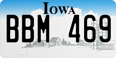 IA license plate BBM469