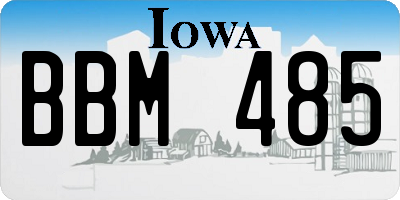 IA license plate BBM485