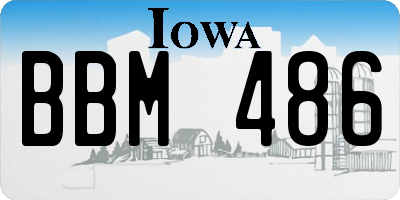 IA license plate BBM486