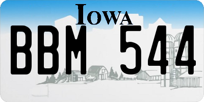 IA license plate BBM544