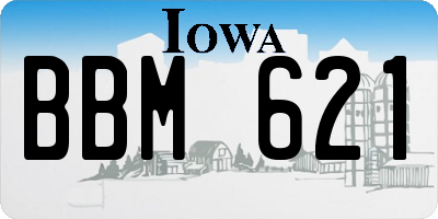 IA license plate BBM621