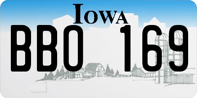 IA license plate BBO169
