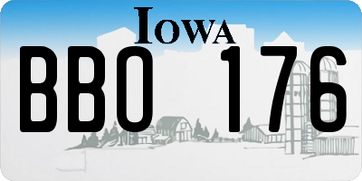 IA license plate BBO176