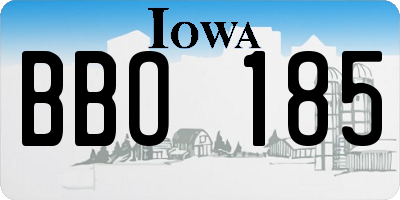 IA license plate BBO185