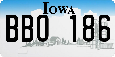 IA license plate BBO186