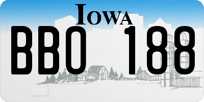 IA license plate BBO188
