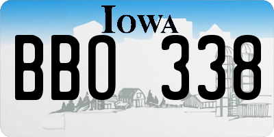 IA license plate BBO338