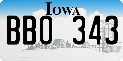 IA license plate BBO343