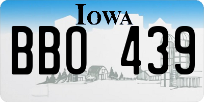 IA license plate BBO439