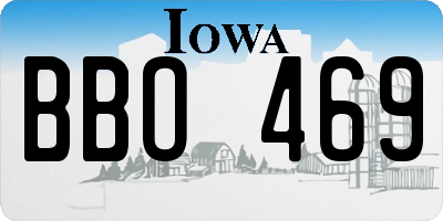 IA license plate BBO469