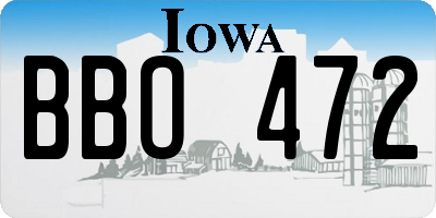 IA license plate BBO472