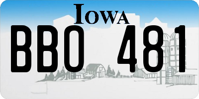IA license plate BBO481