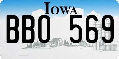 IA license plate BBO569