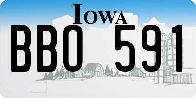 IA license plate BBO591