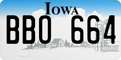 IA license plate BBO664