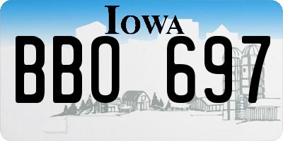 IA license plate BBO697
