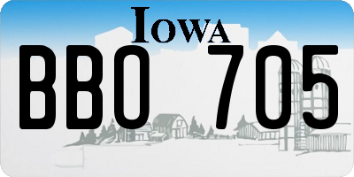 IA license plate BBO705